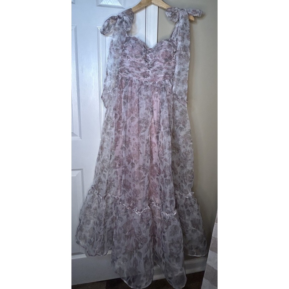 $139 Petal and Pup Women's Floret Midi Dress Medium - Picture 3 of 11